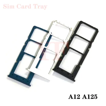 ה-Sim מגש מחזיק עבור Samsung Galaxy A12 A12S A12 נאצ ' ו A125F מגש כרטיס ה-SIM, חריץ בעל מתאם שקע תיקון חלקים