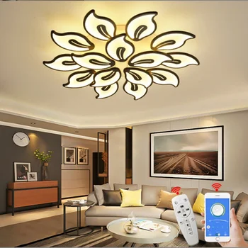 נברשות אורות Led מודרנית עבור הסלון חדר השינה בבית על ידי סאלה Led מנורת תקרה מסעדה תאורה פנימית