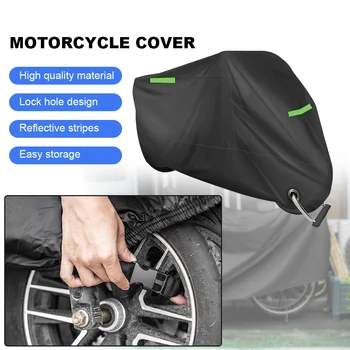 אופנוע כיסוי גשם מגן UV כיסוי אבק רעיוני אופנוע קרם הגנה מגן עם נעילה חורים עבור קורקינט חשמלי אופניים