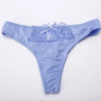 נשים קרח משי חלקה תחתונים חלק אחד מוצק צבע חוטיני סקסי תחתונים לנשים G String תחתונים תחתונים בתוספת גודל XL החדש