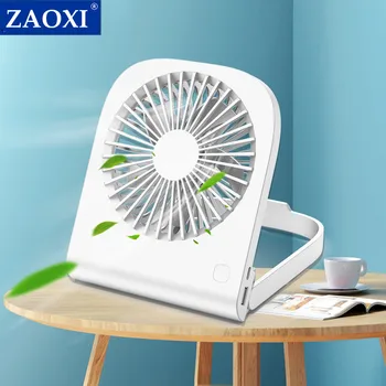 ZAOXI USB מאוורר שולחן שולחן שולחן אוהדים עם בנק כוח 4800mAh מיני נייד עבור המשרד הקיץ קירור אוויר קריר יותר אוהדים