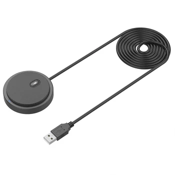 לחצן השתקה-USB למחשב מיקרופון משחקים נייד סטריאו Plug And Play Free Drive עבור הישיבות במשרד Slip שאינם קל לנתח.