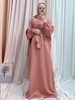 האסלאמית זמן חיג ' אב השמלה Khimar תפילה בגד מוסלמי דובאי טורקית צנוע כפיות מעטה Abaya Jilbab לנשים נידה הרמדאן