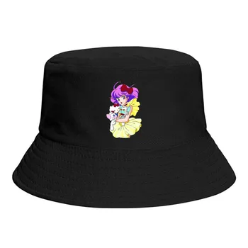 2022 קיץ חדשה חיבוק דלי כובעים יוניסקס קסום אנג ' ל קרמי מאמי אופנת רחוב מתקפל בוב דייג כובעי פנמה