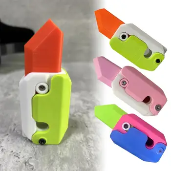 ילדים 3D הכבידה סכין גזר סכין הלחץ לדחוף כרטיס צעצוע קטן הדפסת 3D הכבידה סכין גזר סכין צורה צעצועים