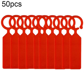 50pcs תלוי צמח קטגוריה טבעת אבזם הגינה האחורית הילדים עציץ תווית סיר סימון סיווג כלי אביזרים