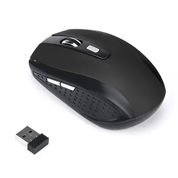 2.4 GHz, עכברים אלחוטיים עם מקלט USB גיימר 6 מפתחות מקצועי עכבר ארגונומי שקט המשחקים עכברי מחשב PC נייד