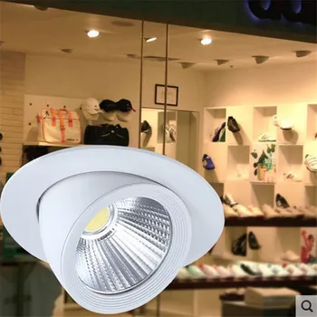 איכות גבוהה 15W 25W 50W COB LED המטען מנורות Dimmable Downlights תאורה שקועים חם, לבן קר AC90-260V 8PCS
