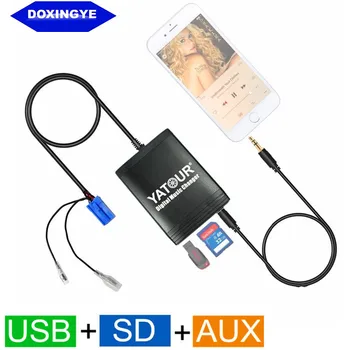 DOXINGYE USB SD AUX לרכב נגן MP3 רדיו CD Changer Adapter מוסיקה על פיג ' ו 206 306 סיטרואן C4 C5 RD3 8PIN ממשק
