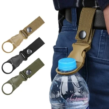 Molle חגורה תרמיל אבזם Carabiners לצרף עם בקבוק מים מתלה מחזיק חיצוני קמפינג טיולי הליכה טיפוס אביזרים