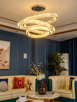 המנורה בסלון נברשת קריסטל יצירתי האישיות בר מנורה פשוטה חדר שינה מודרני אור 2020 אור חדש יוקרה