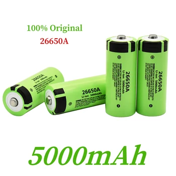 100% מקורי חדש 26650A 3.7 V 5000mAh 50A סוללת ליתיום-יון 26650A מתאים פנס LED