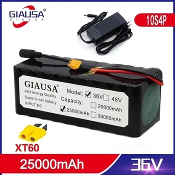 GIAUSA 36V 25AH אופניים חשמליים סוללה מובנית 20A BMS 36V 10S4P ליתיום סוללה עם 42V 2A תשלום Ebike סוללה עם XT60