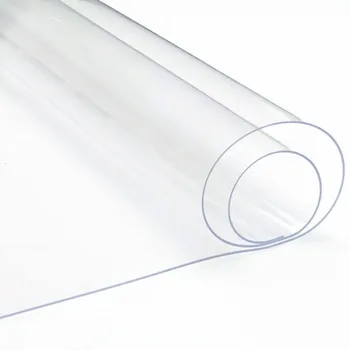 20x120cm רול ברור אולטרה שקוף PVC בד רך בד זכוכית קריסטל עמיד למים DIY מלאכת עיצוב מגן