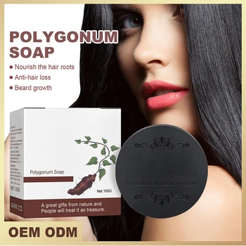 100 גר ' Polygonum שמפו סבונים מתון שיער צמחים ניקוי סבון נוזלי מוצר טיפוח שיער לגברים נשים