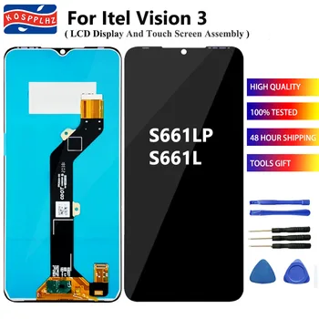 על Itel חזון 3 תצוגת LCD + Touch Screen Assembly תחליף Itel Vision3 S661LP S661L טלפון חכם מסך LCD