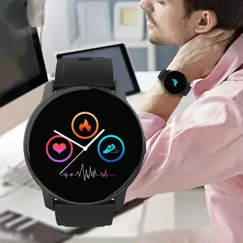 W9 שעון חכם רב תכליתי הבריאות ניטור חכם הצמיד עמיד למים IP67 1.3 אינץ כושר שעון יד עבור אנדרואיד iOS