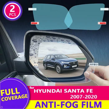 עבור יונדאי סנטה פה 2007-2020 (CM DM TM) המראה האחורית סרט HD אנטי ערפל אטים לגשם אוטומטי מראה המדבקה אביזרי רכב