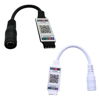 מיני RGB Bluetooth תואם-בקר DC 5V 12V 24V מוסיקה BT אפליקציה חכמה בקר אור הרצועה שליטה RGB LED הרצועה