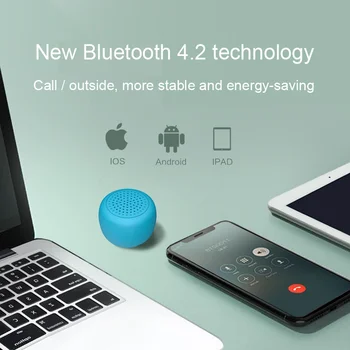 מיני נייד אלחוטי Bluetooth רמקול מתכת נגן מוסיקה סטריאו רמקול סאב וופר רמקולים עבור IPad, טלפונים חכמים אנדרואיד