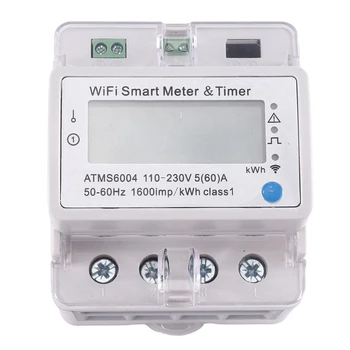 ATMS6004 Din Rail WIFI חכם מטר מטר אנרגיה חכם Wifi מטר חכם טיימר-P4 Tuya WIFI שליטה מרחוק מד