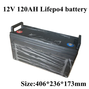 Lifepo4 12V 120AH סוללת ליתיום 100A עב 