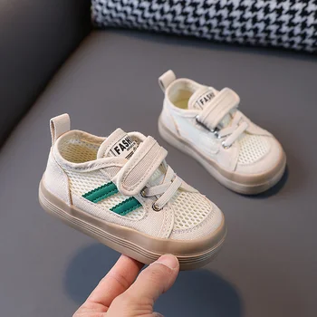 גודל 23-32 התינוק לנשימה נעלי ספורט קיץ לילדים נעליים רכות עבור בנים בנות ילדים מזדמנים נעלי ספורט לילדים נעלי פעוט