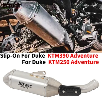 אופנוע מערכת הפליטה לברוח שונה אמצע הקישור צינור עם מוטו פליטה DB רוצח דיוק KTM Adventure 390 250 ADV250 ADV390