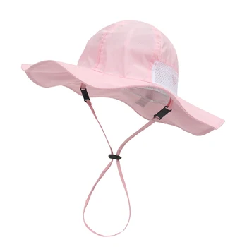 בנות, בנים, שמש כובע 2022 חג החוף שוליים רחבים, רשת בסדר מתכווננת מזדמנים יומי הגנת UV קיץ כובע 8 צבעים