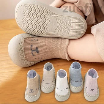 גרביים לתינוק נעלי תינוק חמוד קריקטורה ילדים ילד נעלי גומי רך הבלעדית ילד קומה נעלי ספורט בבה נעלי פעוטות בנות ווקר הראשונה