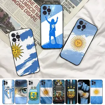 ארגנטינה דגל מקרה טלפון עבור iPhone 8 7 6 6S Plus X SE 2020 XR XS 14 11 12 13 Mini Pro מקס נייד תיק