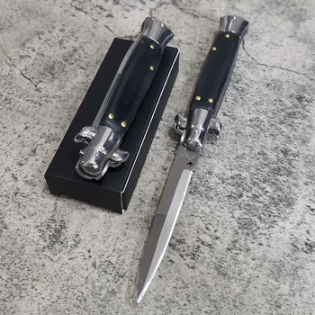 איכות גבוהה, אולר דמשק דפוס קיפול סכיני ציד קמפינג חיתוך פירות סכין חיצוני EDC כלי עם נרתיק
