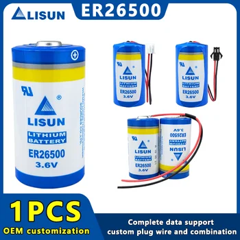LISUN ER26500 3.6 V C סוללת ליתיום עבור אינטליגנטי מד-מים גז טבעי מד זרימה מד איתור חיישן האינטרנט של הדברים.