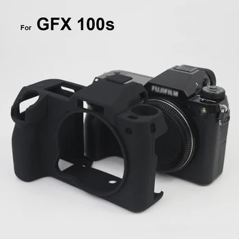 פוג ' י Fujifilm GFX 100 Fullbody אולטרה-דק קל משקל רך גומי סיליקון כיסוי Case דיור מקרה שחור / כתום / כחול