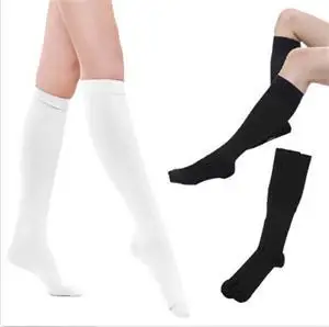 ניילון תערובת לסרוג ירך רזה גבוהה גרביים סתיו חם אופנה אטום גרביים ארוכות לבן שחור