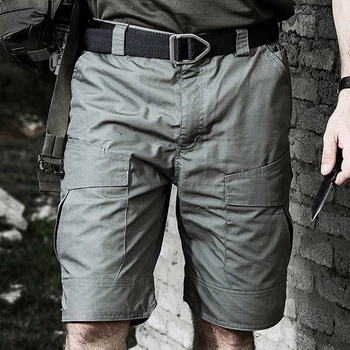 טקטי מכנסי גברים קיץ MilitaryWaterproof רב-כיס הנסיעה מטען קצר רצים טיולים חיצוני ציד קרבית בצבא המכנסיים