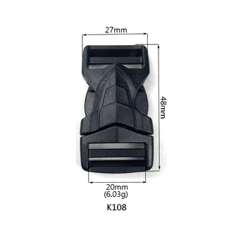 10 יח ' חגורת צבע שחור פלסטיק אבזם השחרור מהיר באיכות טובה סין מפעל אספקת נוח בטיחות יעיל
