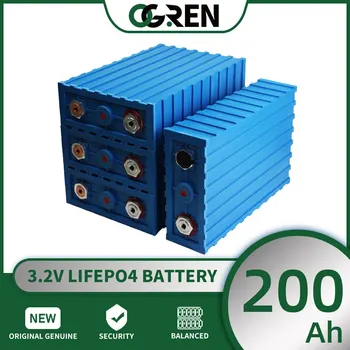 3.2 V סוללת Lifepo4 200AH 4/8/16/32PCS קיבולת גבוהה ליתיום ברזל פוספט נייד 12V 24V 36V 48V עבור RV עגלת גולף היאכטה סוללה