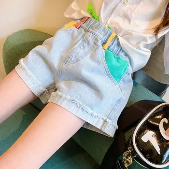 2022 חדש בנות קיץ מכנסיים אופנתיים ומגוון מקרית ברחוב סגנון הוא משוחק בחוץ בגדי ילדים בנות המכנסיים