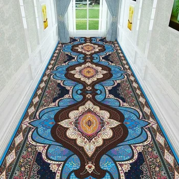 בסגנון אירופאי מודרני מסדרון עם שטיח קישוט בית גדול שטיח סלון מרפסת שטיח החלקה מלונות הרצפה שטיחים להתאמה אישית